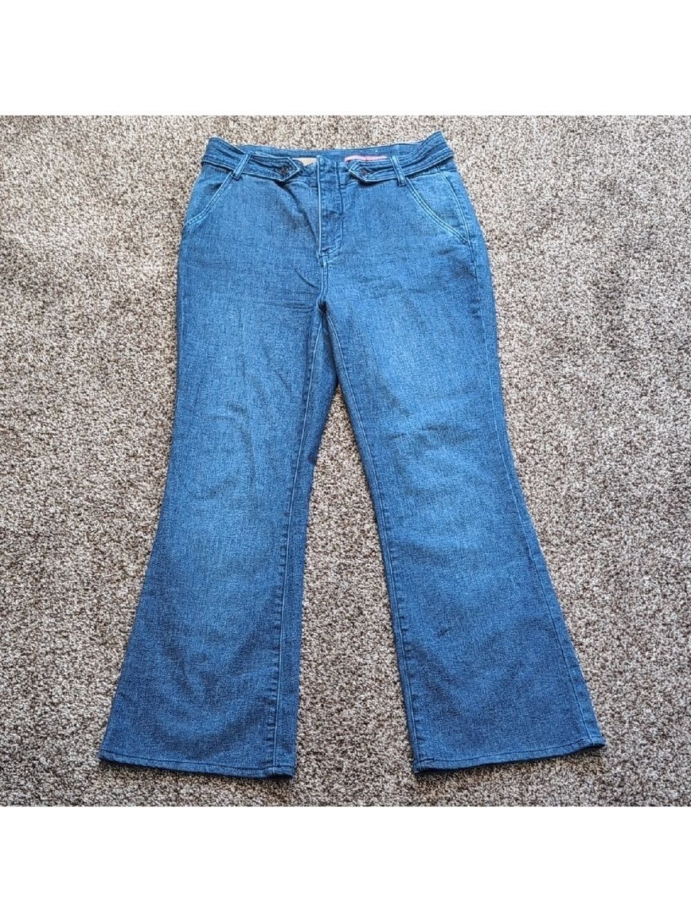 Pilcro The Kit High Rise Wide Leg Utility Denim Jeans Size 30